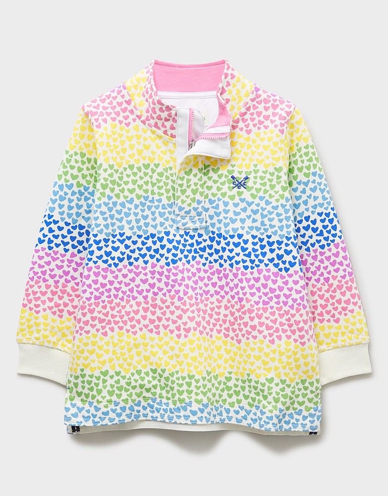 Printed Padstow Sweatshirt in Rainbow