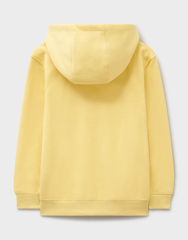 Clothing 11 Degrees Yellow Hoodie Frill Pocket Zip Through Hoodie