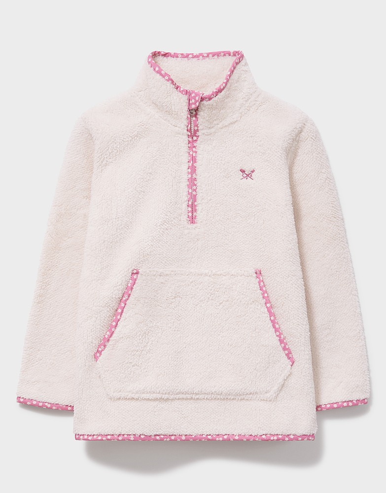 Borg Half-Zip Fleece in Neutral