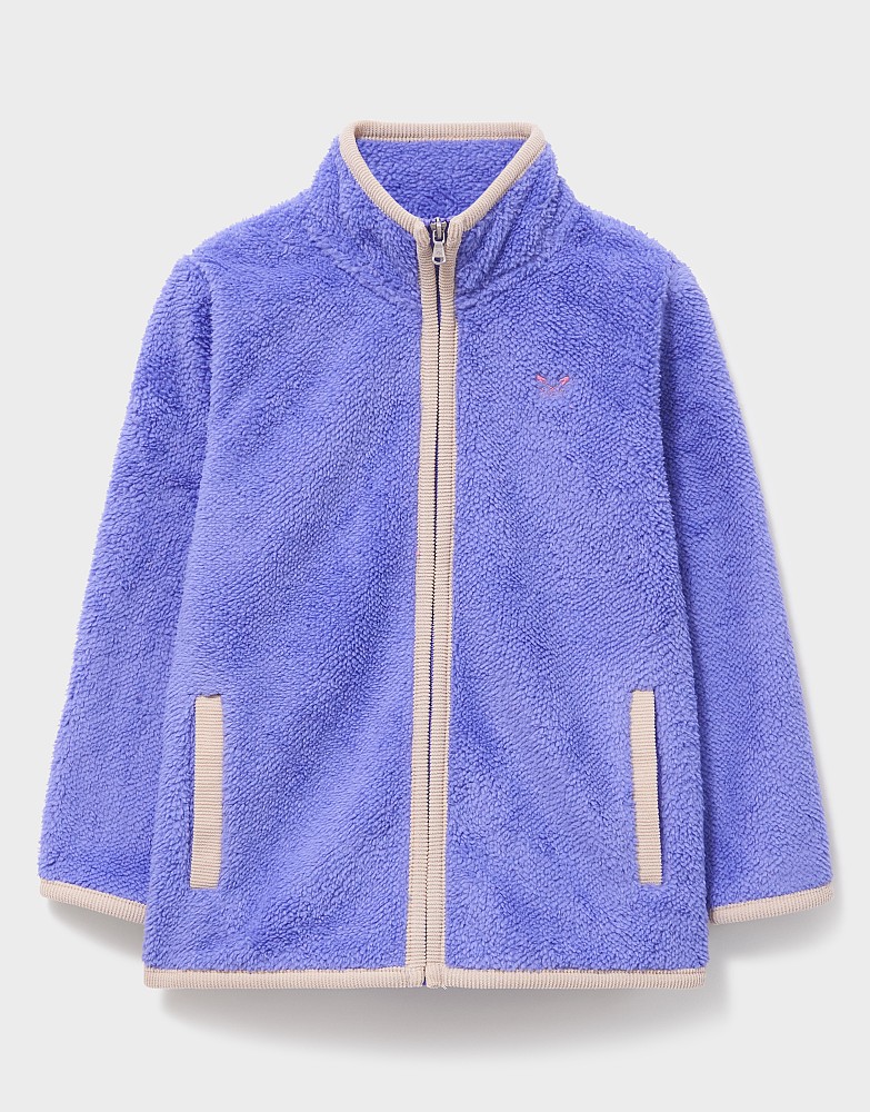 Zip-Through Fleece in Blue