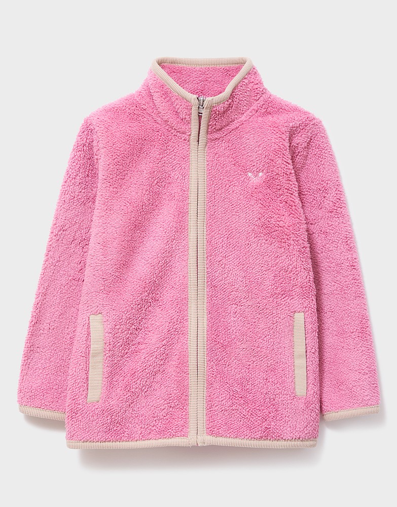 Zip-Through Fleece in Pink