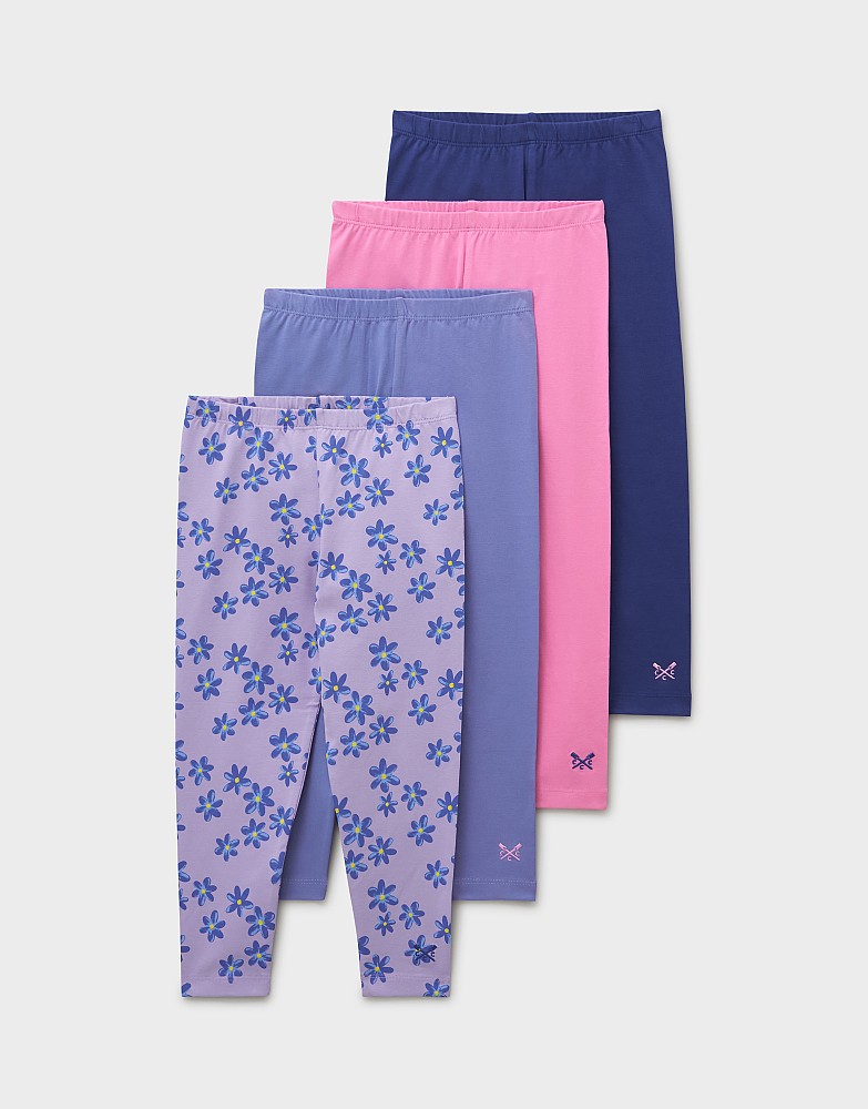 Four-Pack Leggings in Blues