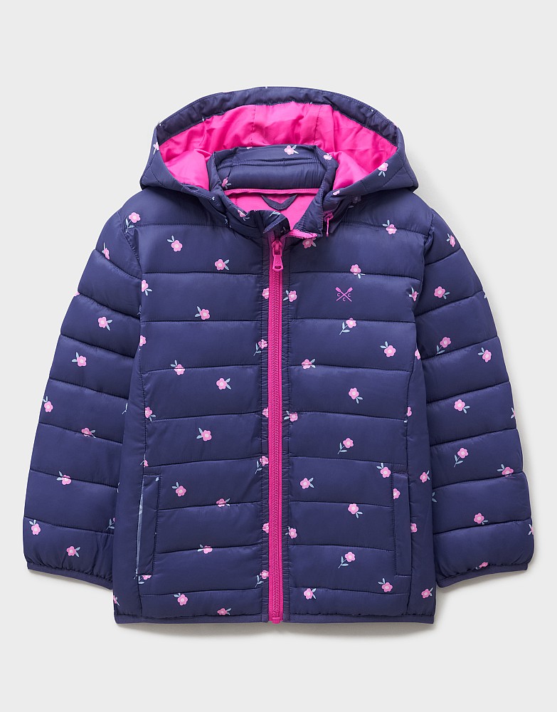 Printed Lightweight Jacket in Navy
