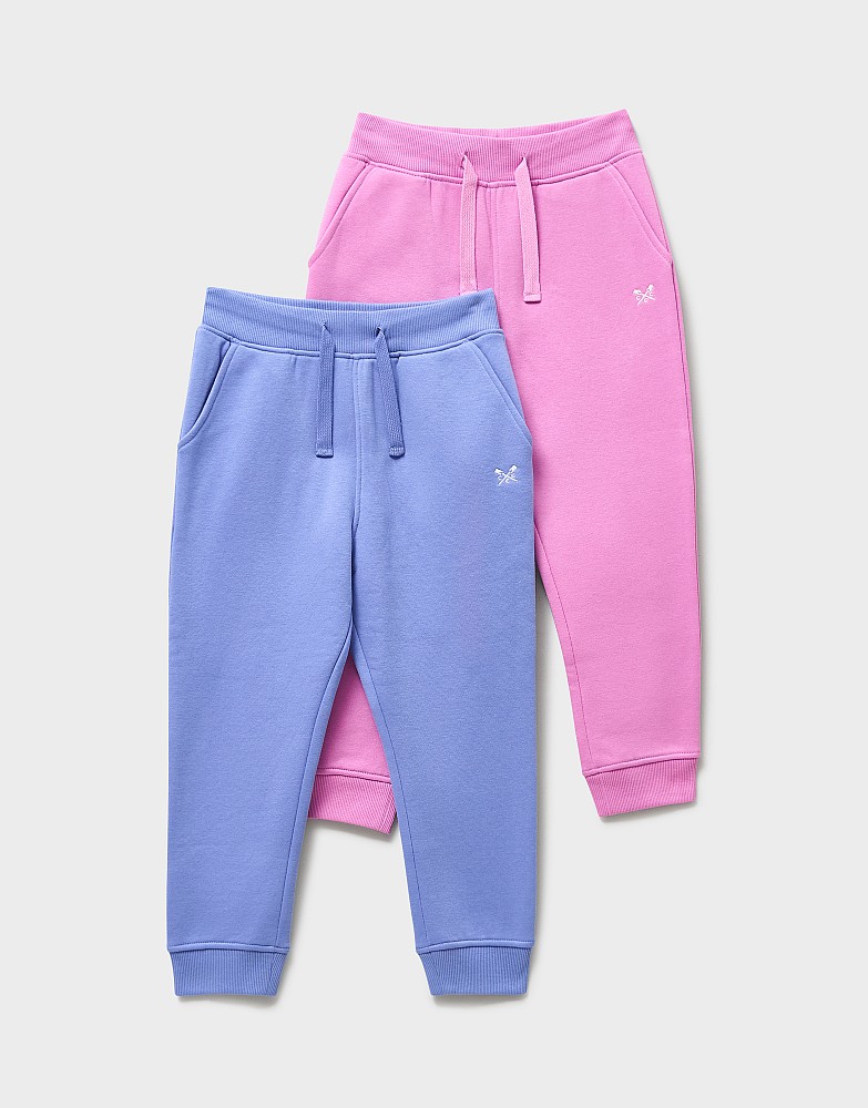 Two-Pack Crossed Oars Joggers in Lilac and Pink