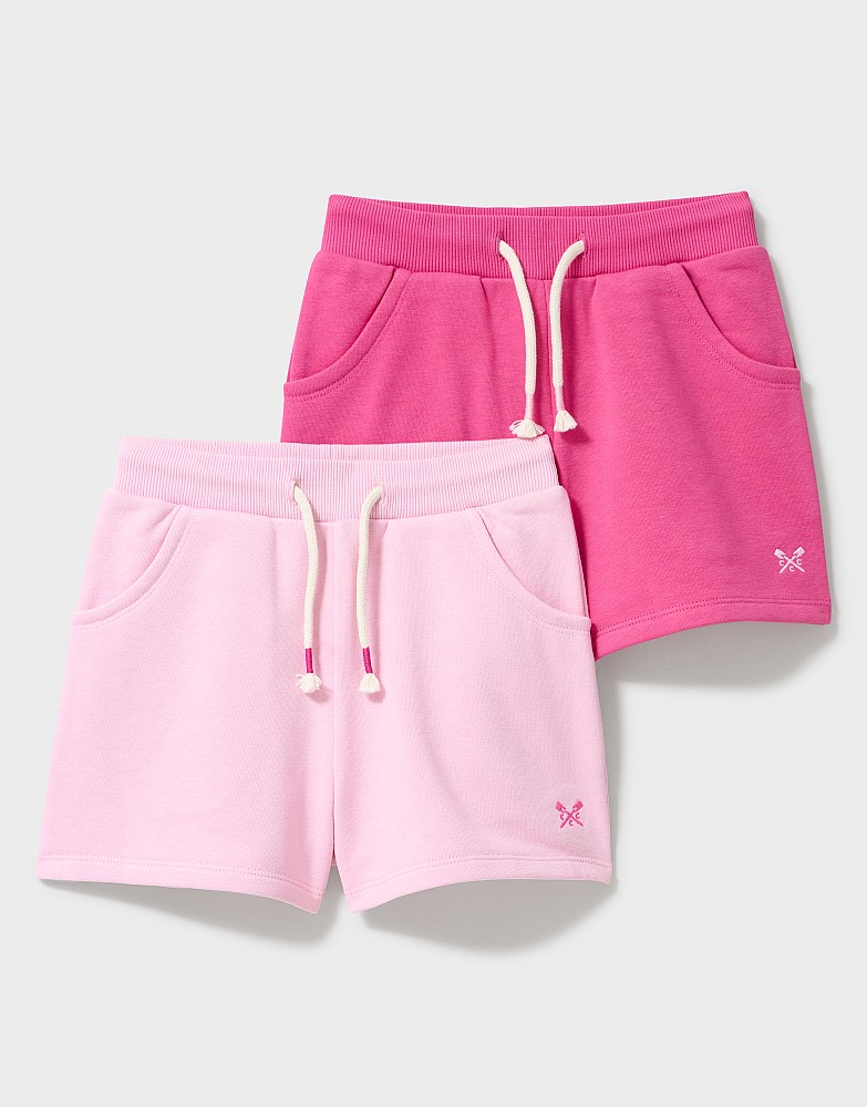 Jersey Sweat Shorts 2 Pack in Pink