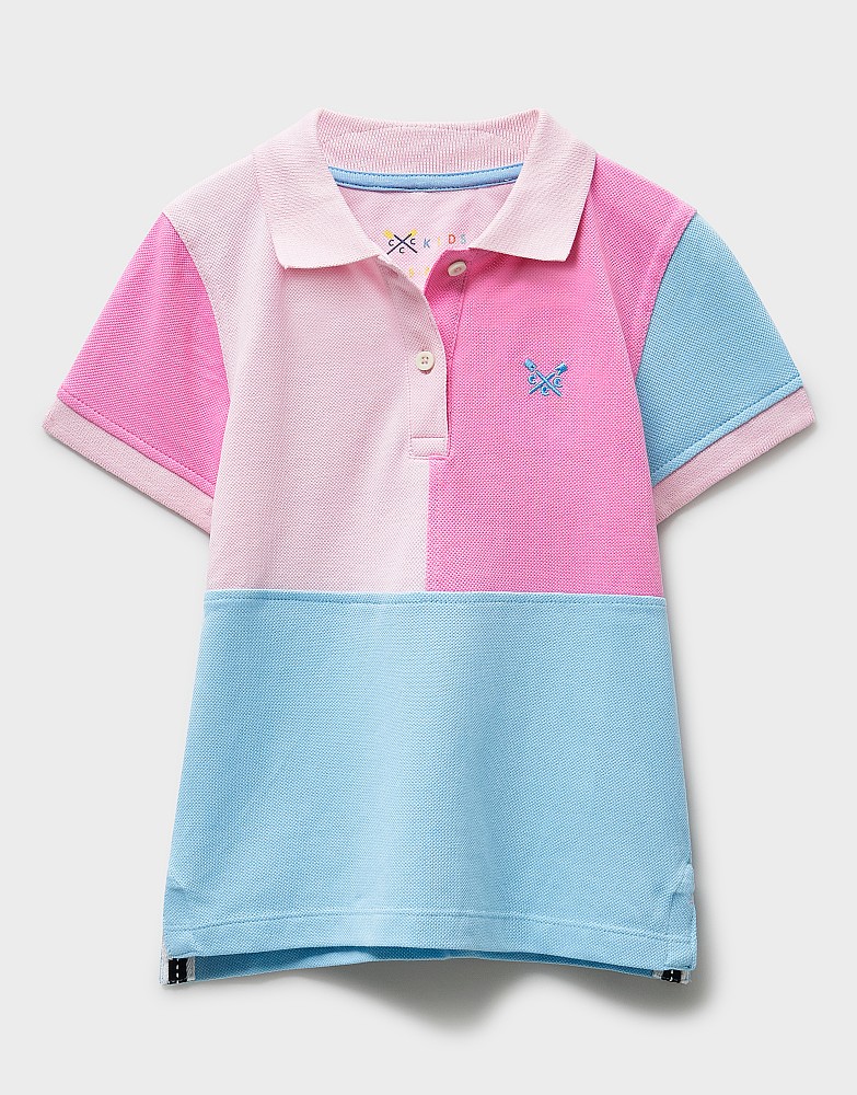 Heart Argyle Drop-Shoulder Jumper in Pink