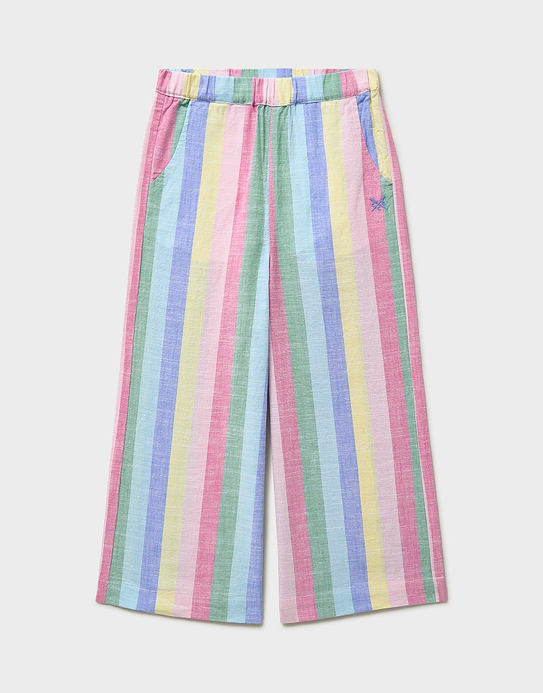 Striped Woven Trousers in Rainbow