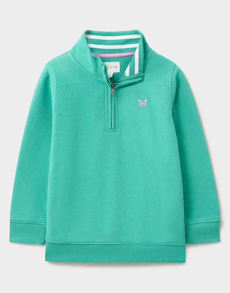 Half Zip Sweatshirt in Green
