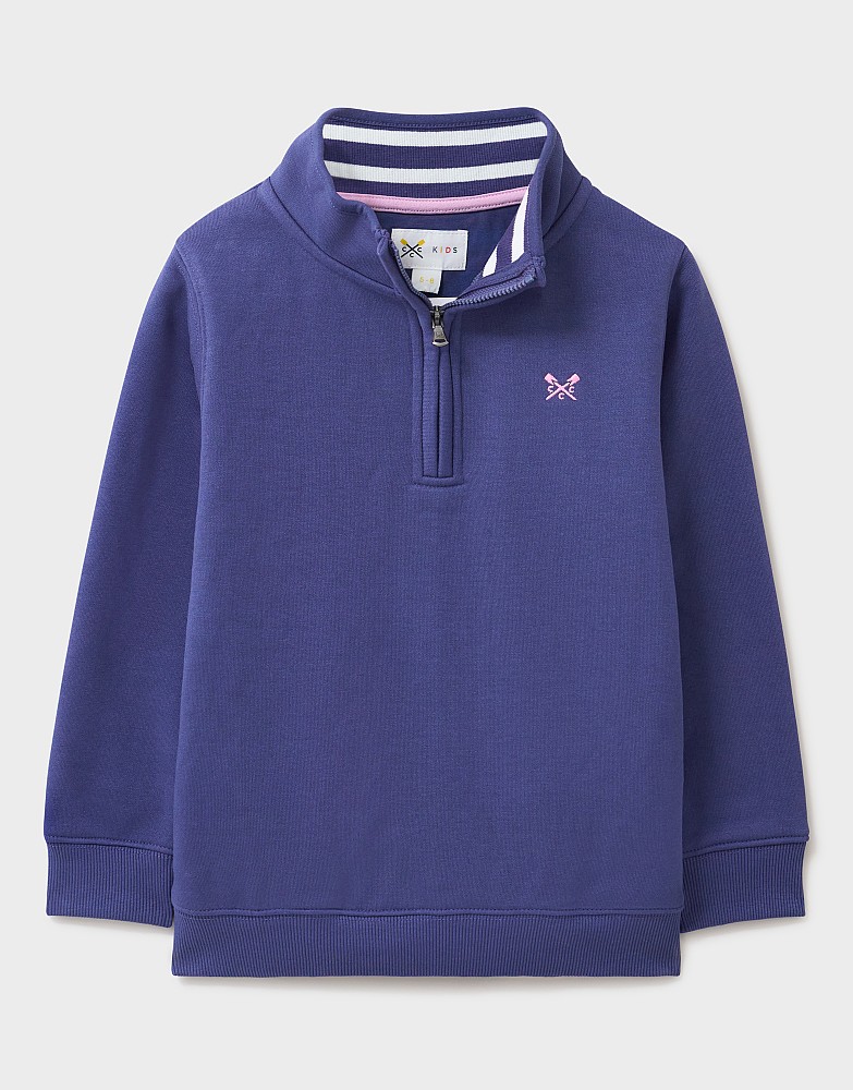 Half Zip Sweatshirt in Navy