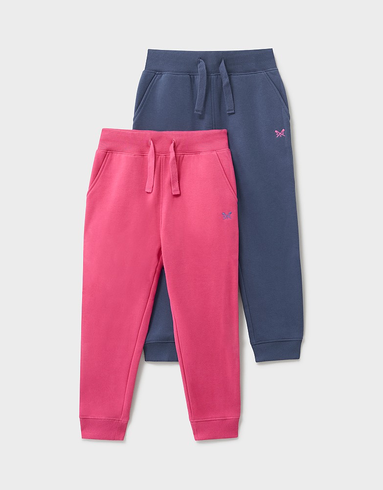 2 Pack Crossed Oars Joggers in Pink and Navy