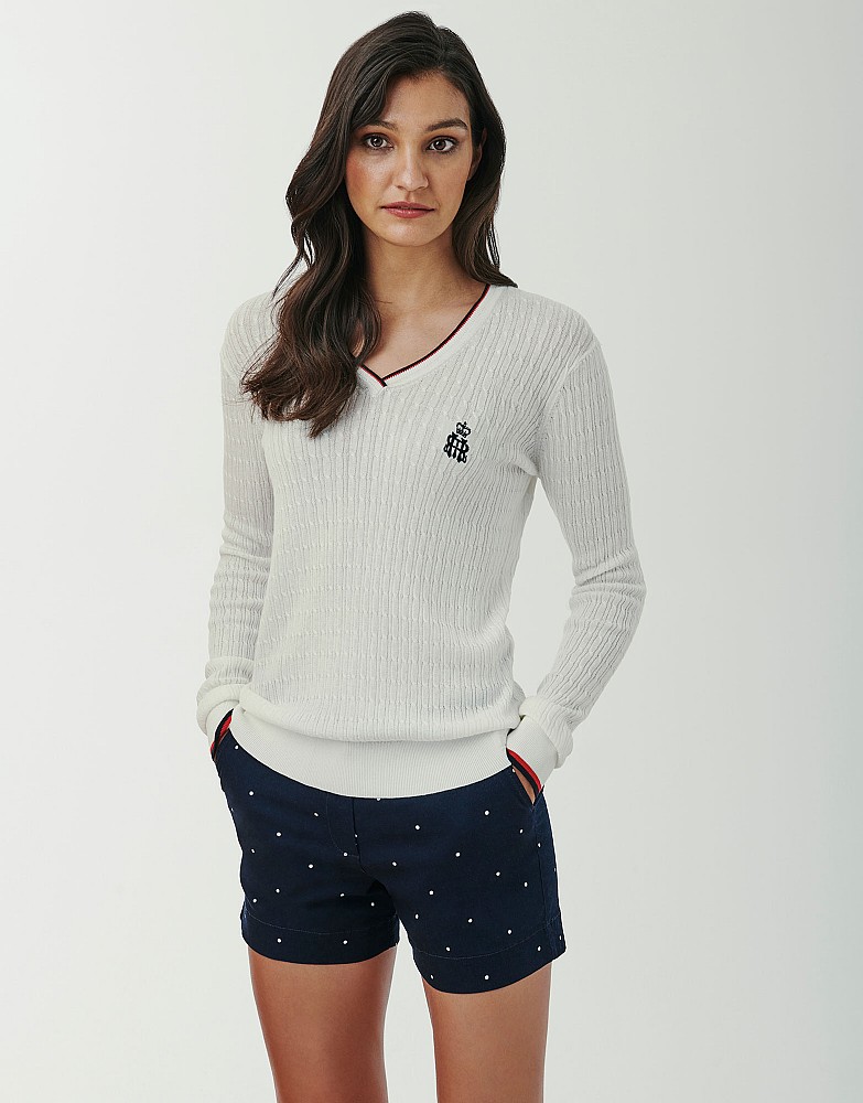 Henley Catch Cable Jumper