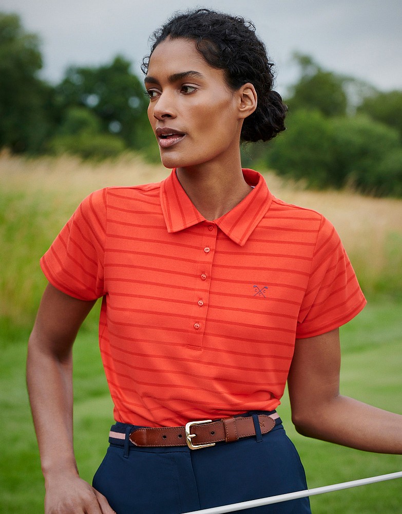 Yarn Dyed Stripe Golf Polo Shirt