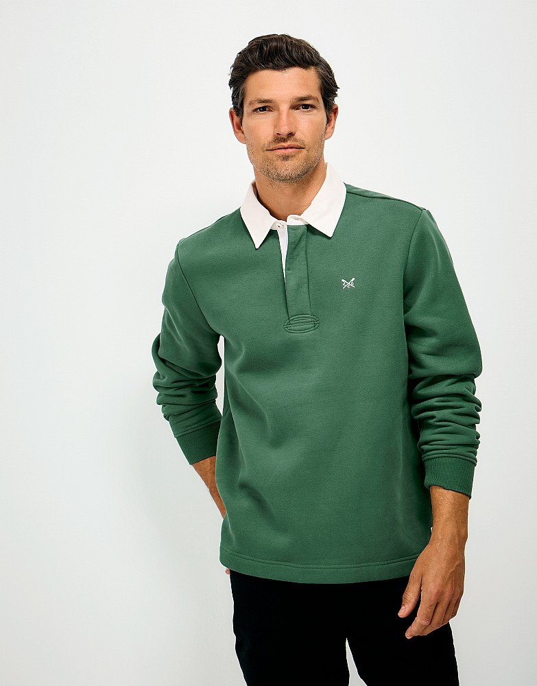 Rugby Sweatshirt in Dark Green