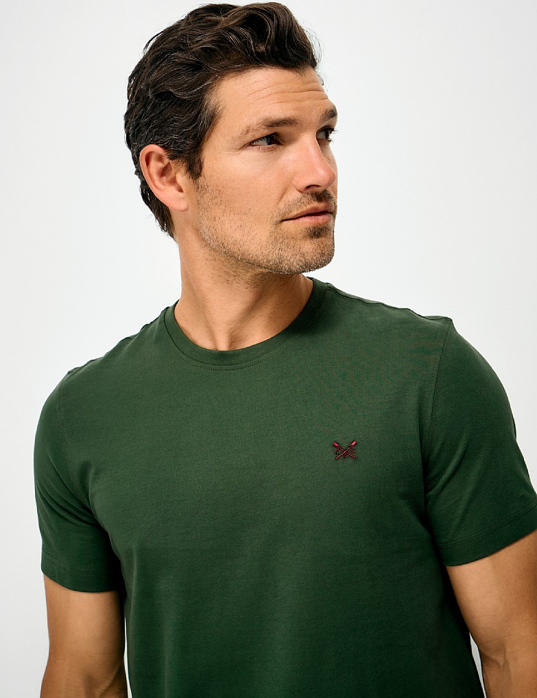 Crew Classic Tee in Khaki Green