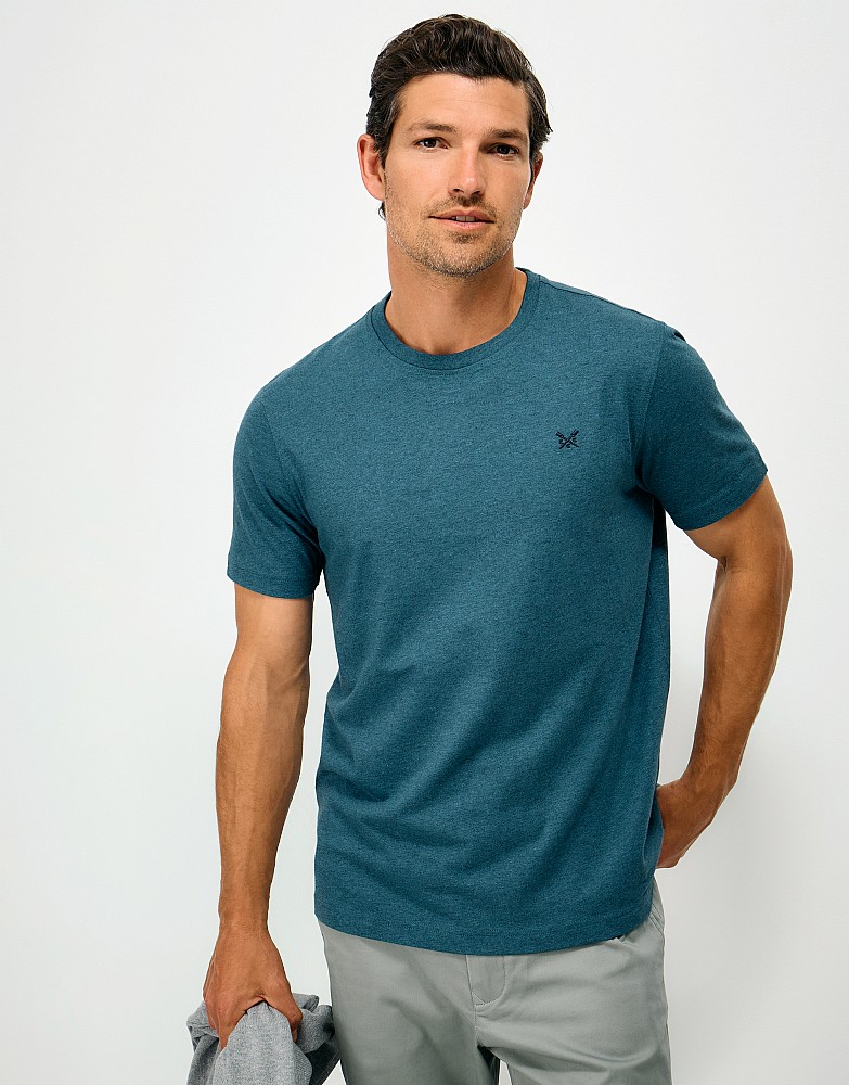 Crew Classic Tee in Blue Marl