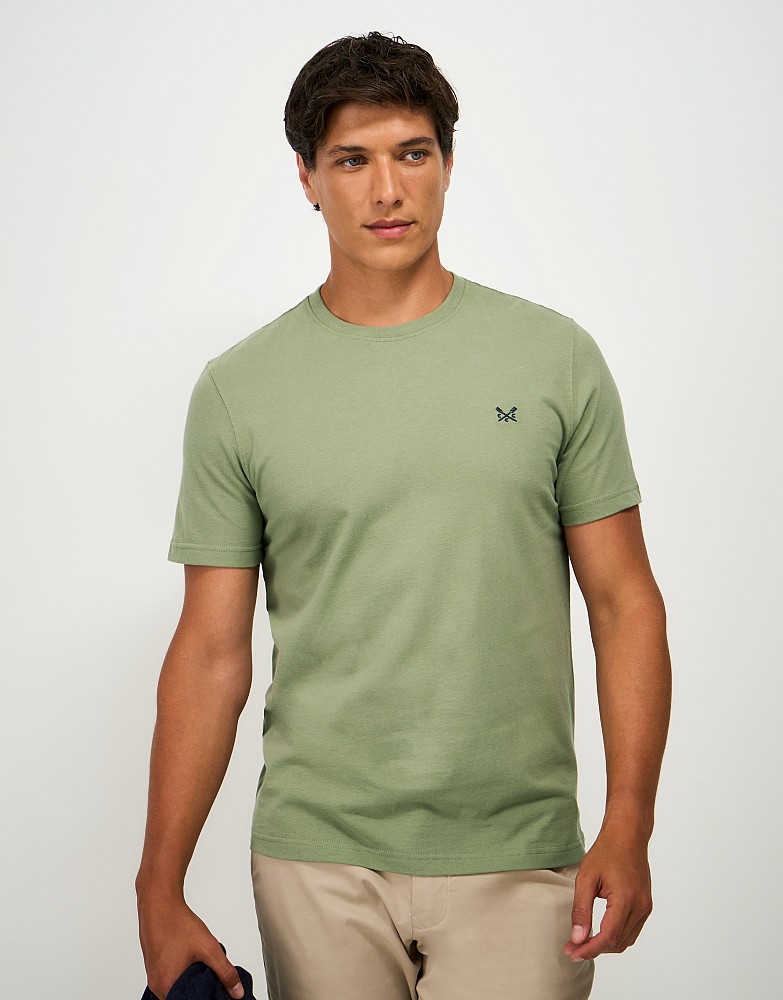 Crew Classic Tee in Khaki Green