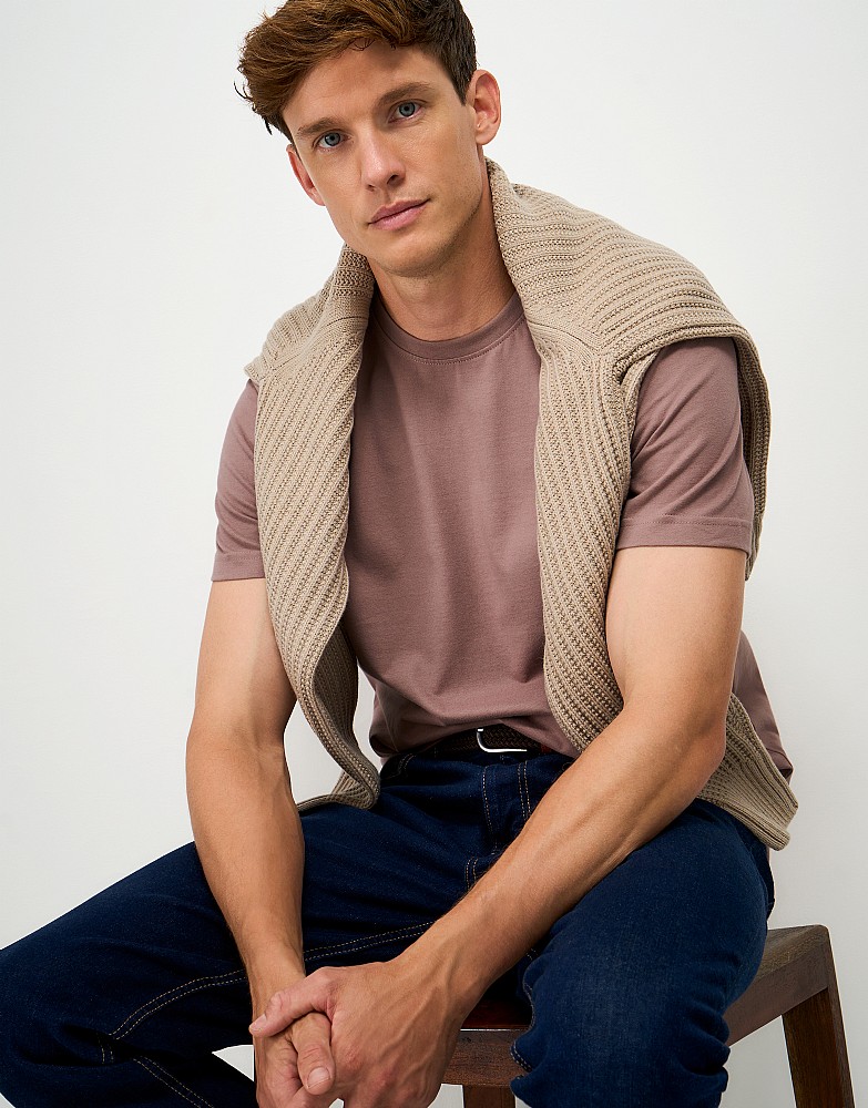 Crew Classic Tee in Light Mauve