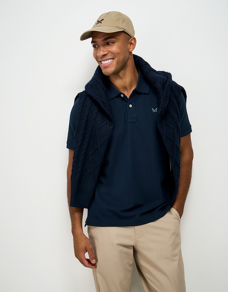 Classic Pique Polo in Blue