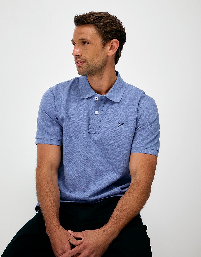Classic Pique Polo in Marlin Marl
