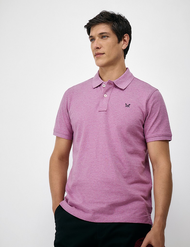 Classic Pique Polo in Berry