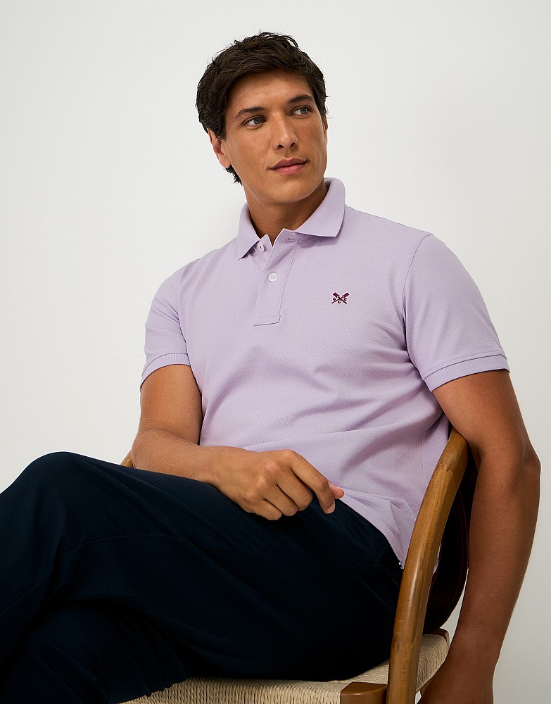 Classic Pique Polo in Lilac Purple