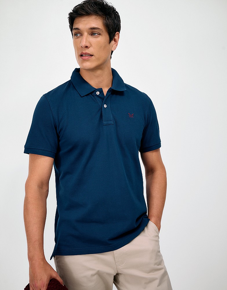 Classic Pique Polo in Dark Blue