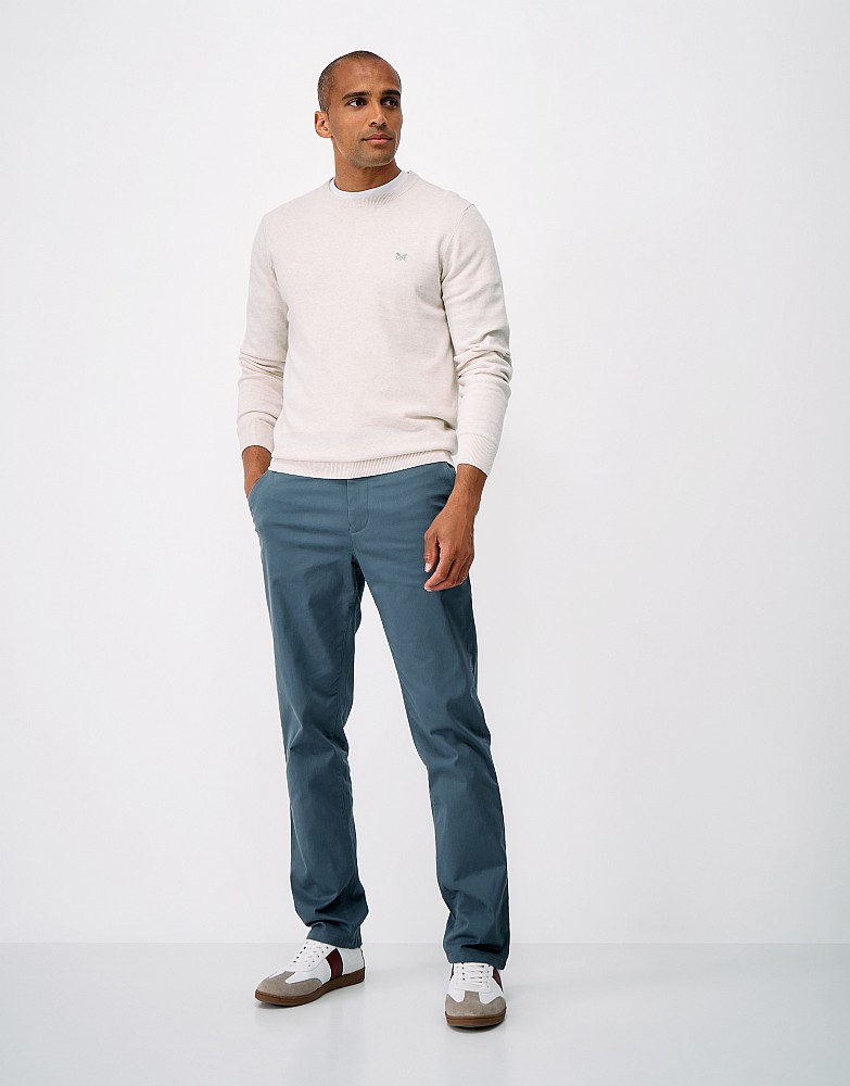 Straight Fit Chinos in Orion Blue