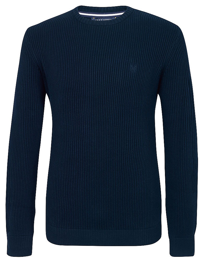 Men's Southwold Crew Neck Jumper in Navy from Crew Clothing