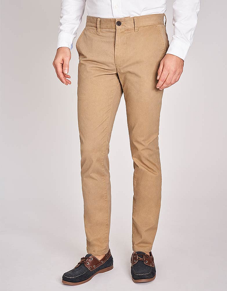 Men's Slim Fit Chino in Tan from Crew Clothing Company