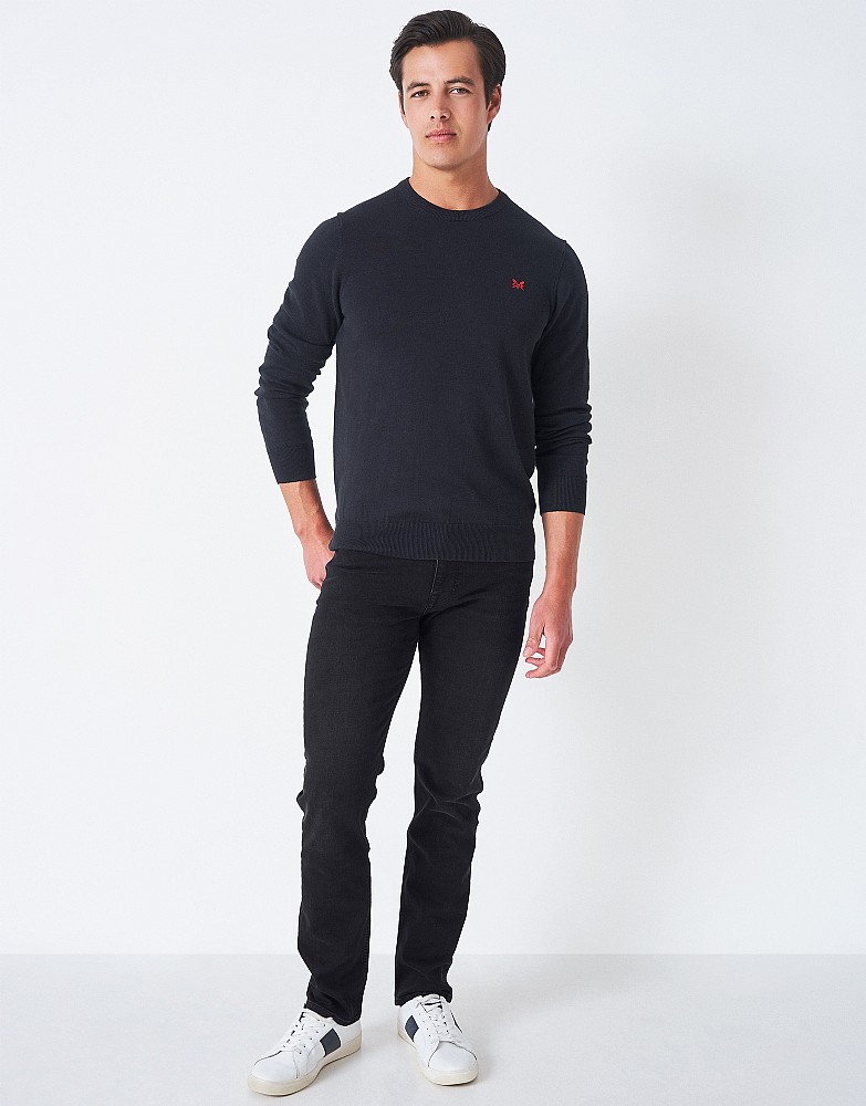 Parker Straight Leg Jean in Washed Black