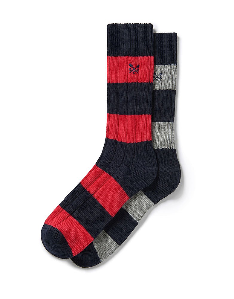 Men's 2 Pk Rugby Socks from Crew Clothing Company