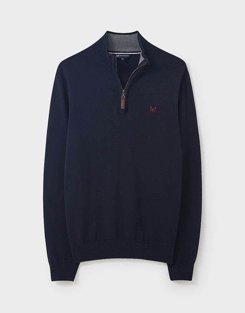 Men's Classic Half Zip Knit Jumper 