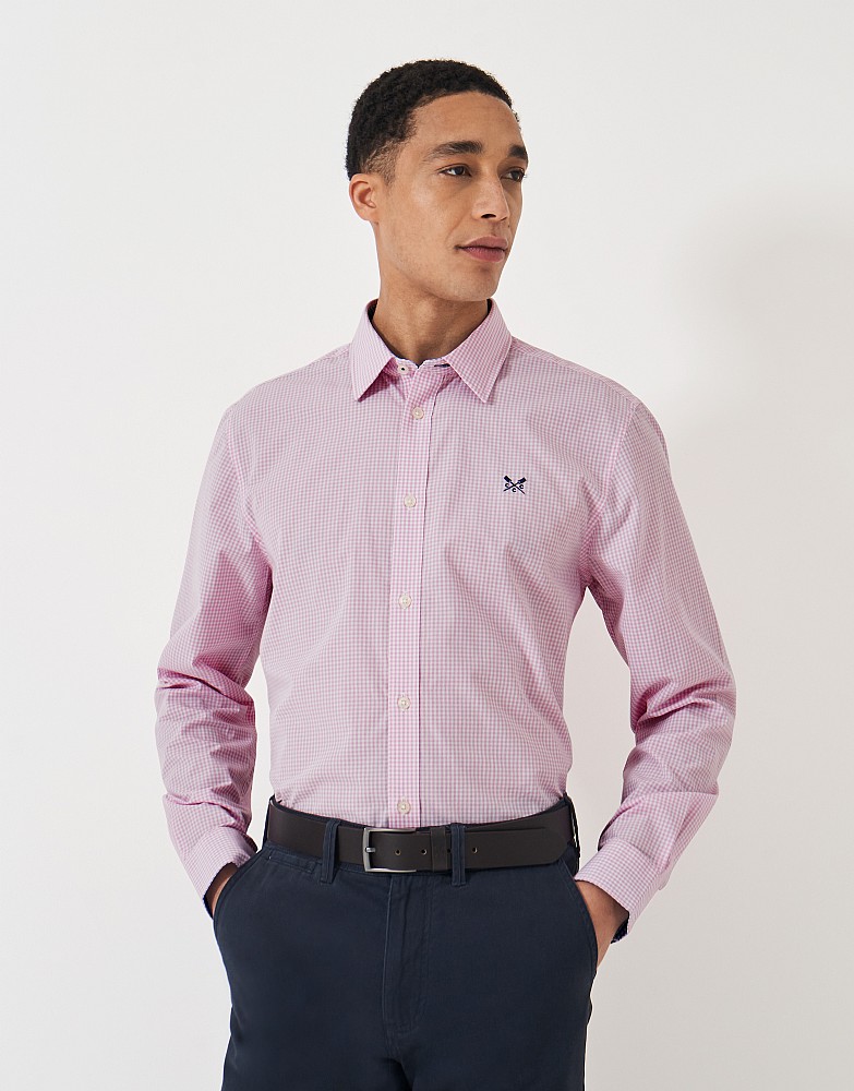 Crew Classic Fit Micro Gingham Shirt 