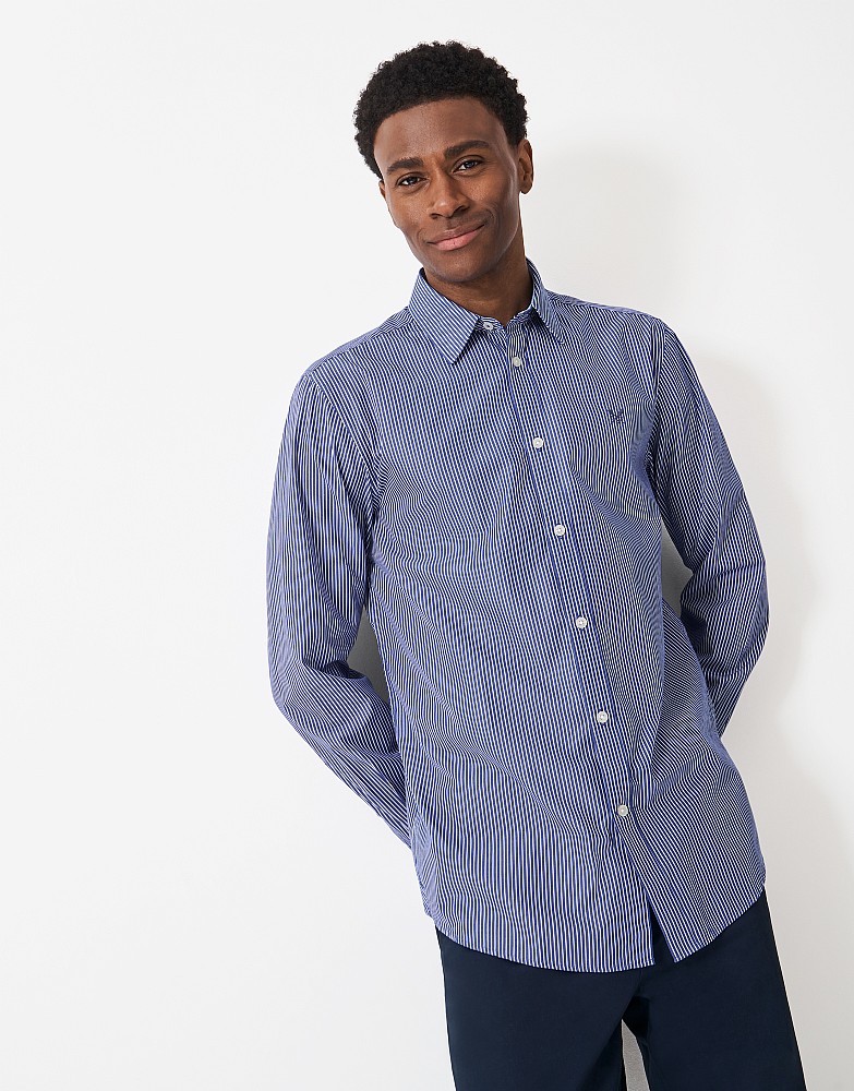 Crew Classic Micro Stripe in Blue