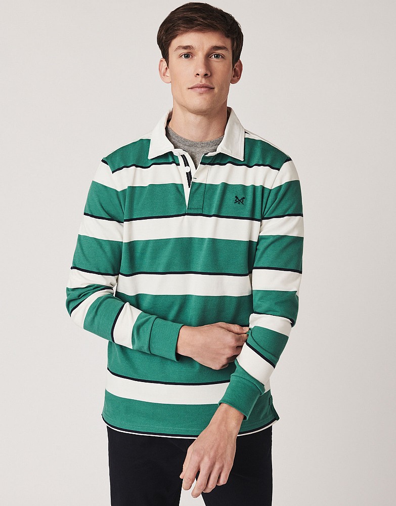 Men's Crew Long Sleeve Rugby Shirt from Crew Clothing Company