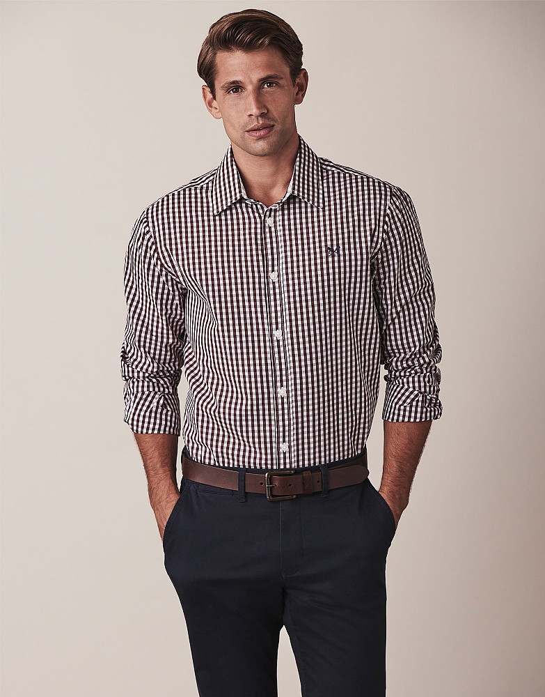 Classic Fit Heather Gingham Shirt