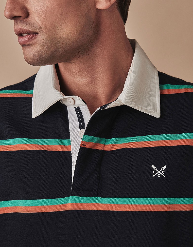 Men's Crew Long Sleeve Rugby Shirt from Crew Clothing Company