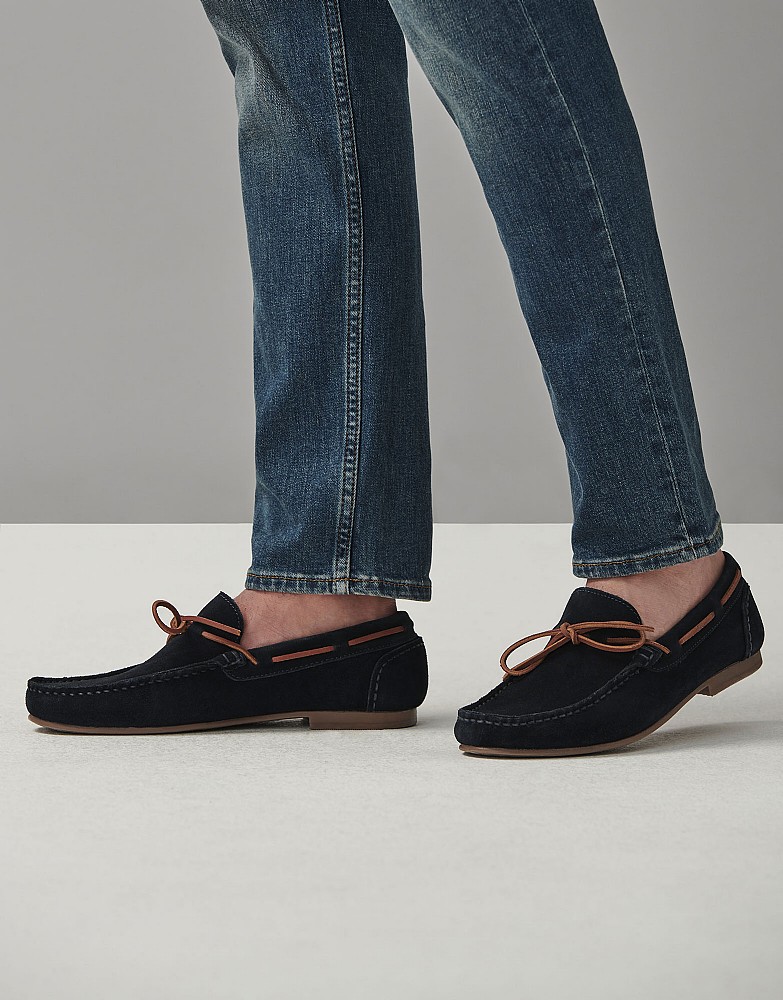 Suede Moccasin With Laces