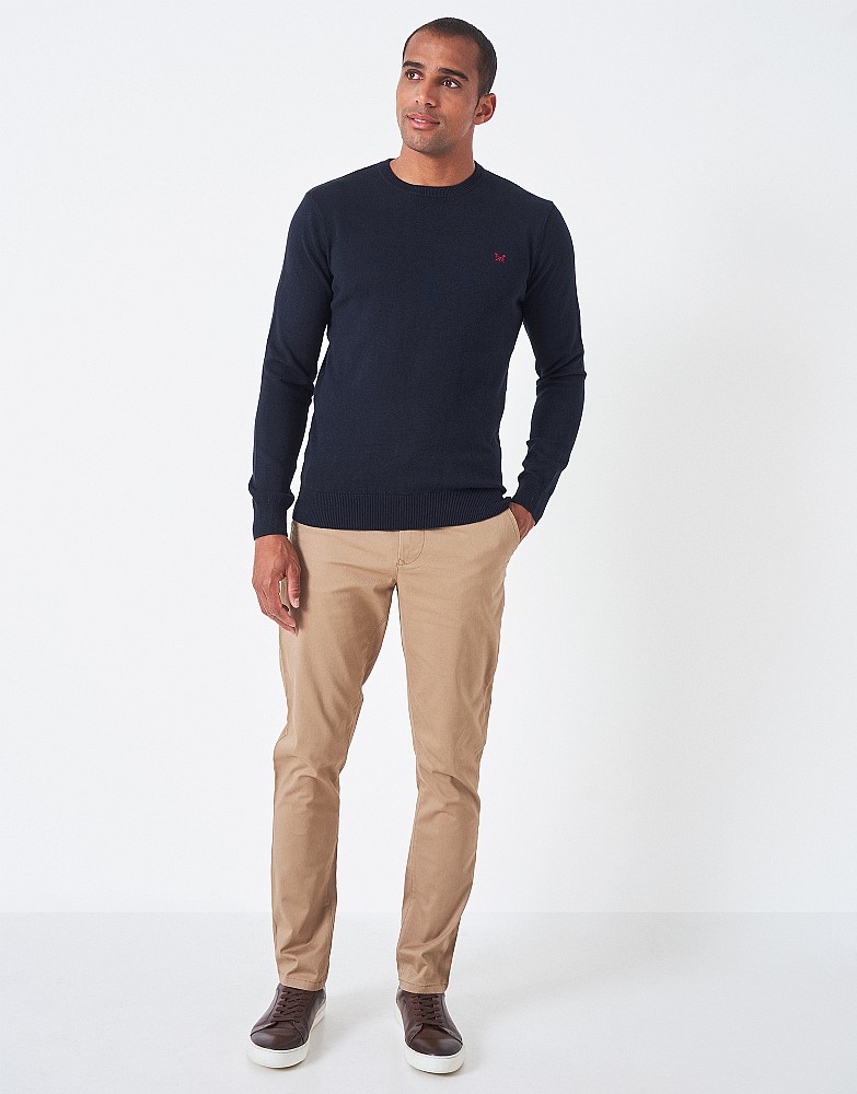 Men's Cotton Silk Crew Neck Jumper from 