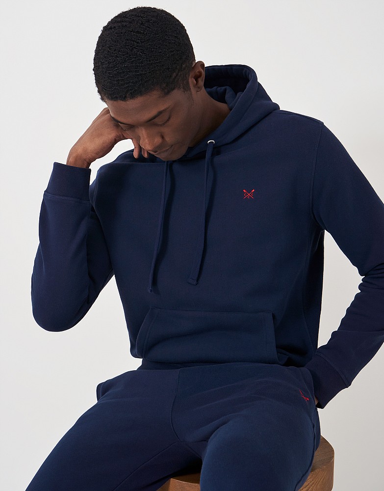 Crossed Oars Hoodie - Navy