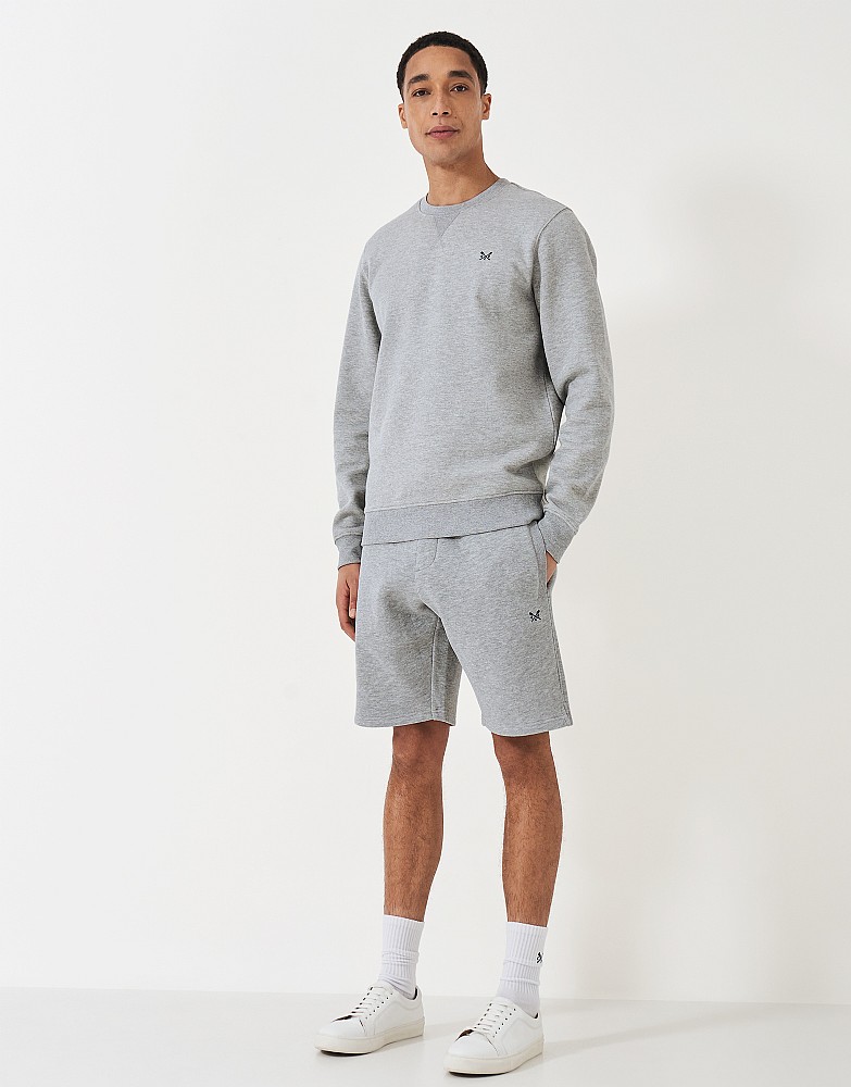 Men's Grey Crossed Oars Sweat Shorts 