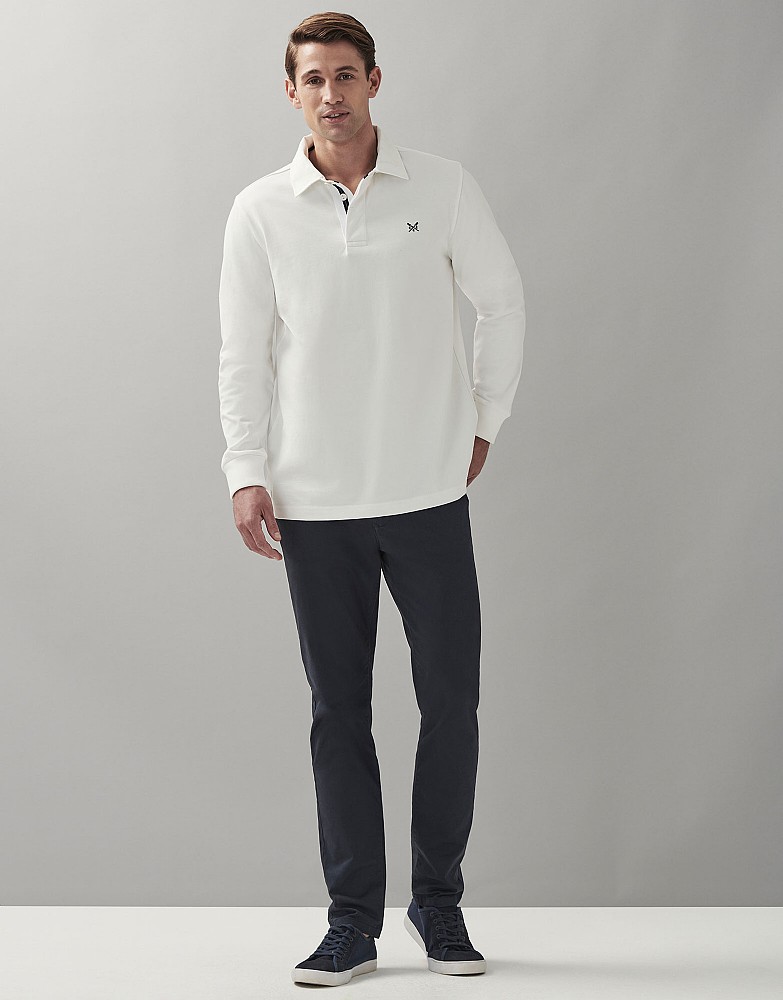 Men's Crew Long Sleeve Rugby Shirt from 