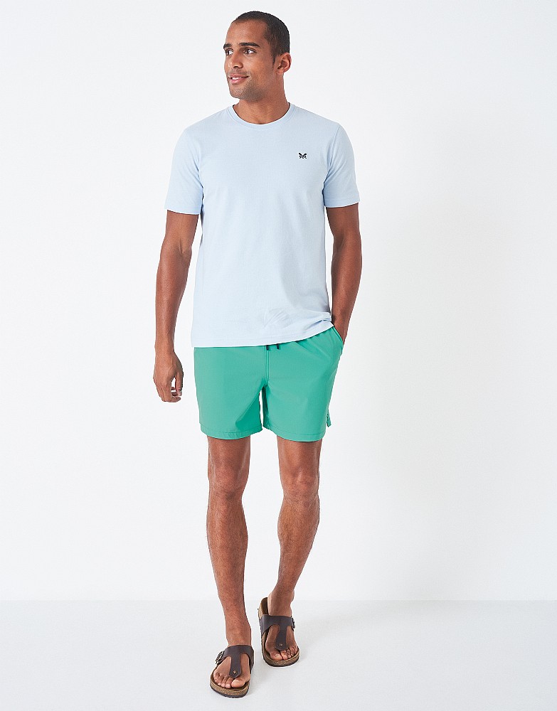 Men's Sustainable Contrast Waist Swim Shorts from Crew Clothing Company