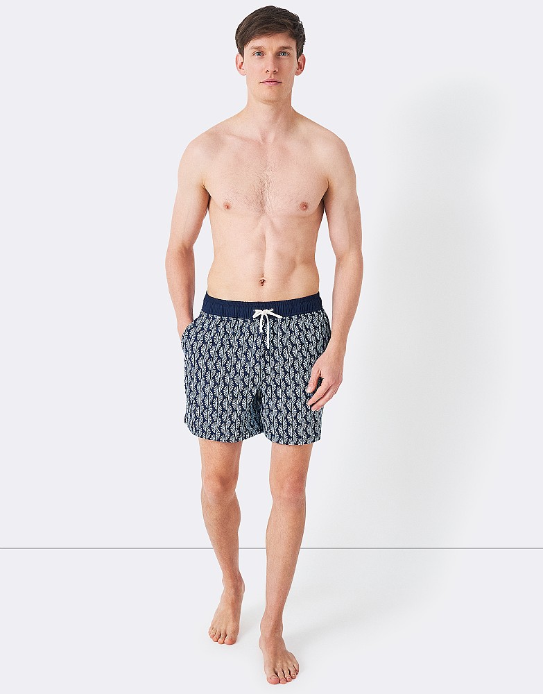 Sustainable Shell Print Swim Shorts
