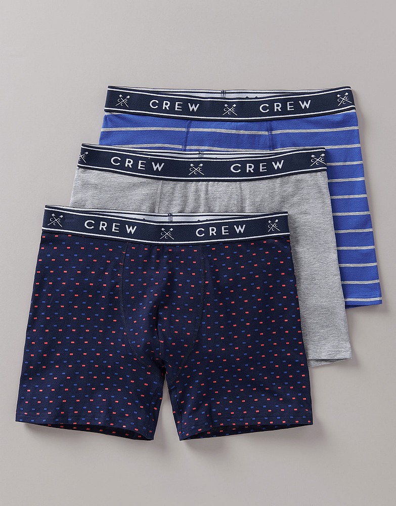 Men's 3 Pack Jersey Boxer from Crew Clothing Company