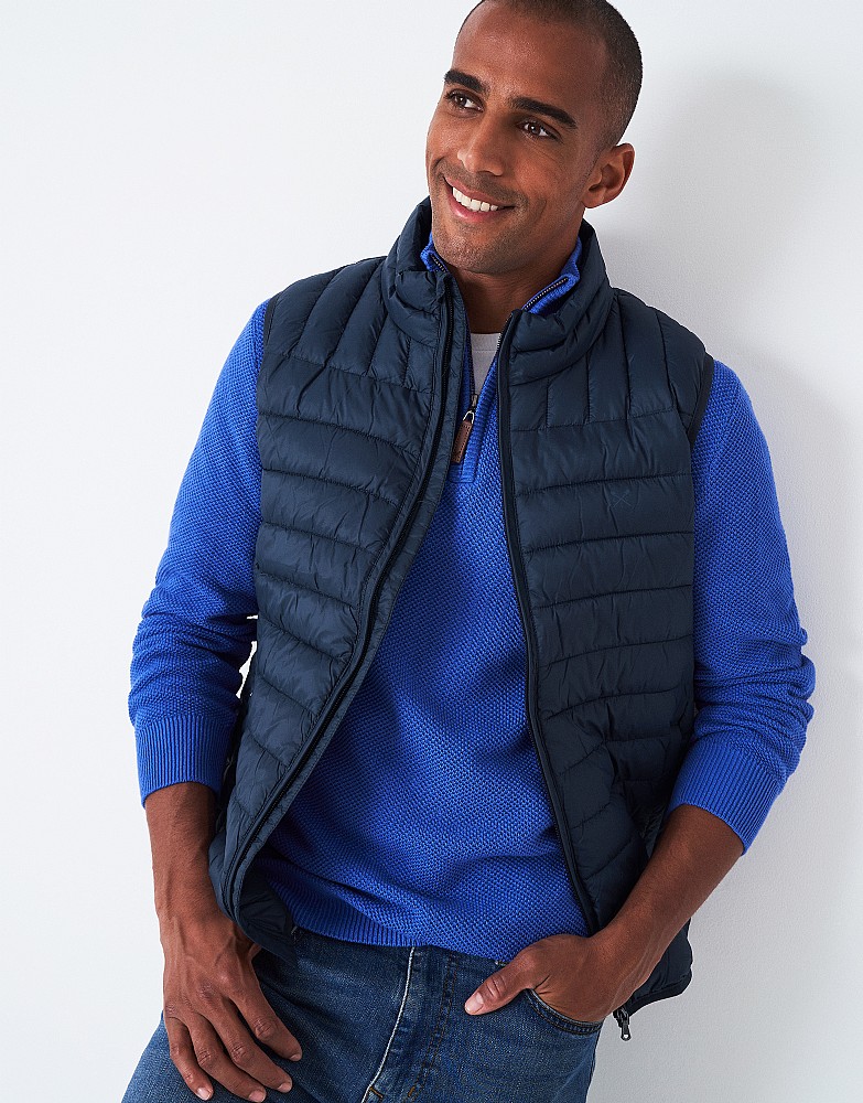 Behandeling whisky Clip vlinder Men's Lightweight Lowther Gilet from Crew Clothing Company