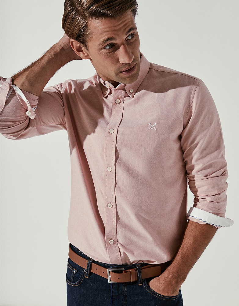 Long Sleeve Slim Fit Oxford Shirt