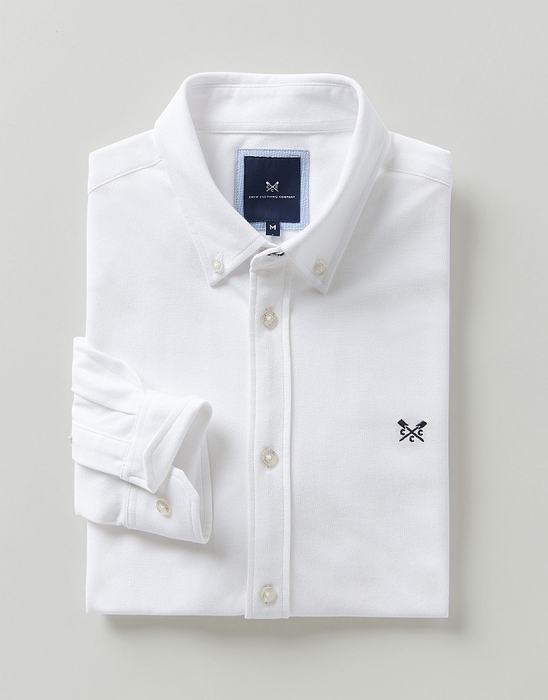 Men's Long Sleeve Pique Shirt from Crew 