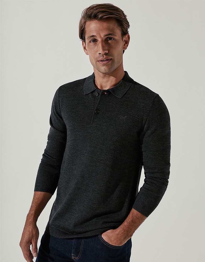 Merino Knitted Polo Shirt