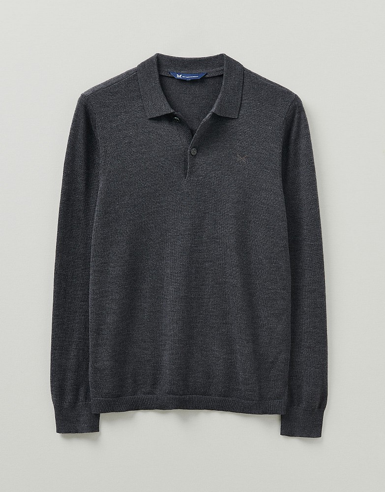 Merino Knitted Polo Shirt